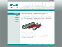 Tablet Screenshot of folitec.com